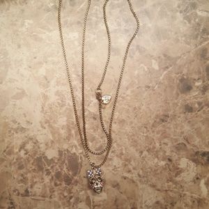 Betsey Johnson Skull Necklace